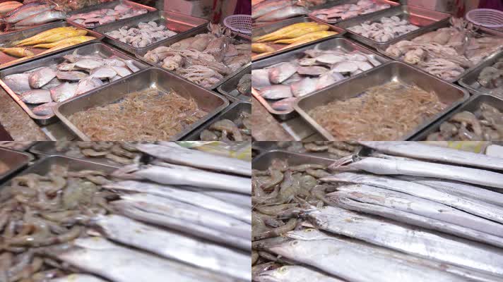 实拍海鲜市场各种海鱼海虾 (3)
