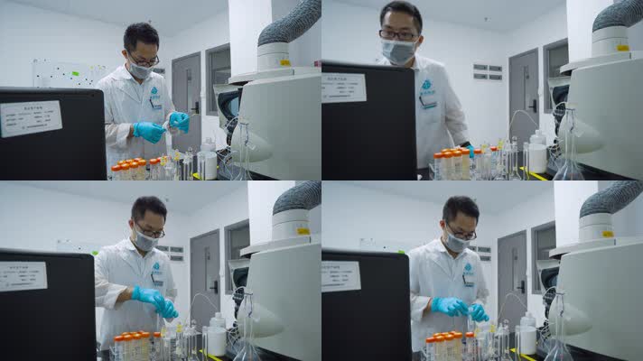 4k深圳科技公司实验室研究科学实验视频