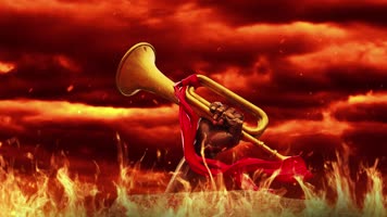 胜利的号角LED背景视频