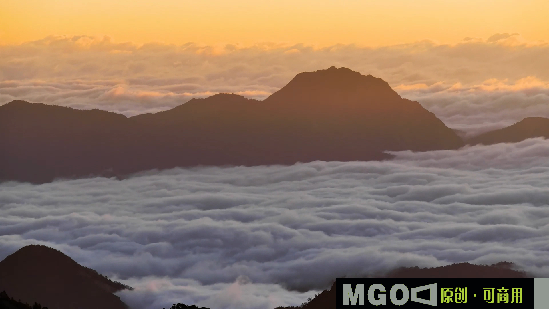 云海翻腾日落光线星空变幻，4K唯美震憾