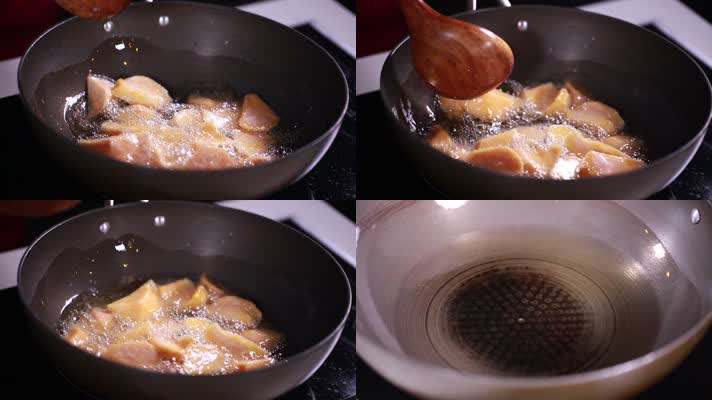 实拍厨师制作拔丝红薯 (7)