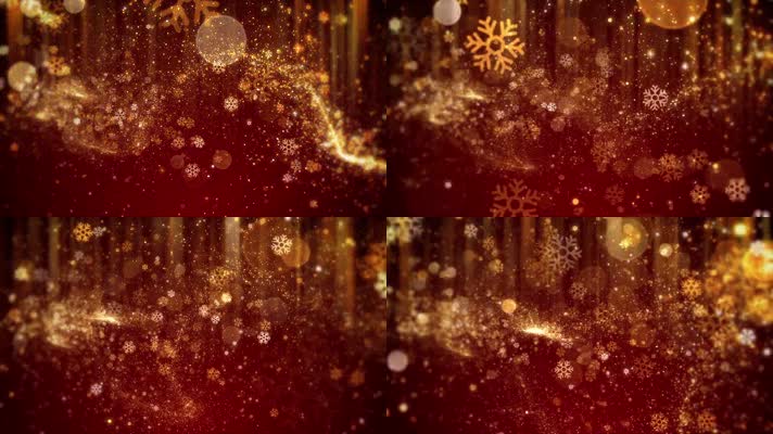  雪花粒子光斑 绚丽唯美舞台背景