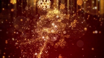 雪花光斑冲屏唯美舞台背景星光璀璨