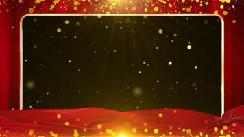 无缝循环红绸粒子边框 无缝循环红绸粒子边框