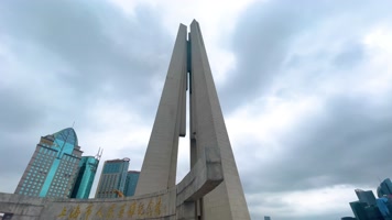 上海市人民英雄纪念塔4K实拍