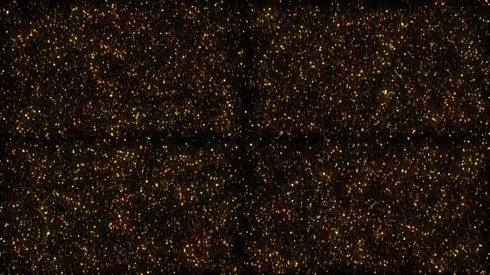 金色梦幻粒子降落闪烁粒子流星雨背景光线
