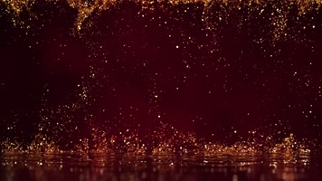 4K光斑金粒子上升闪烁光点舞台背景