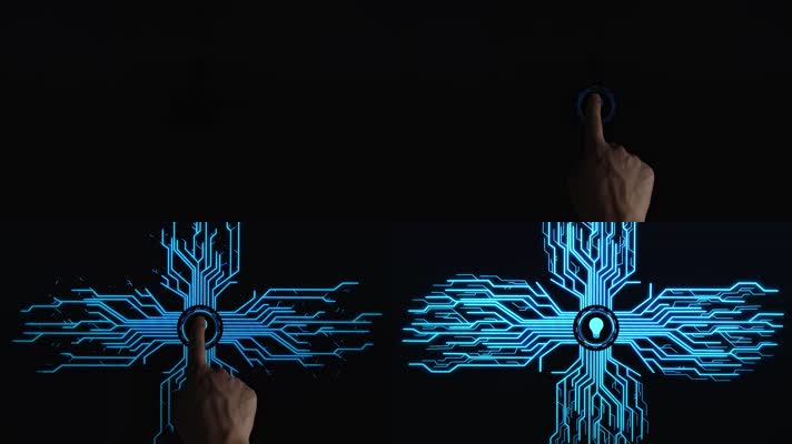 触摸未来科技背景4K视频素材