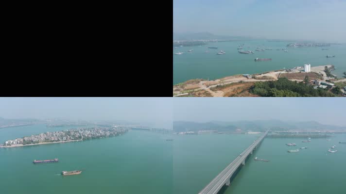 【4K】梧州市浔江大桥浔江航运泗州岛长洲
