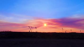 一群士兵走路剪影