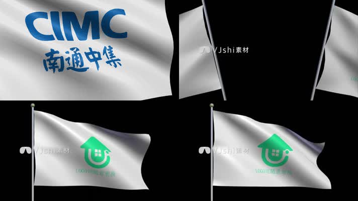 旗帜划过旗帜转场