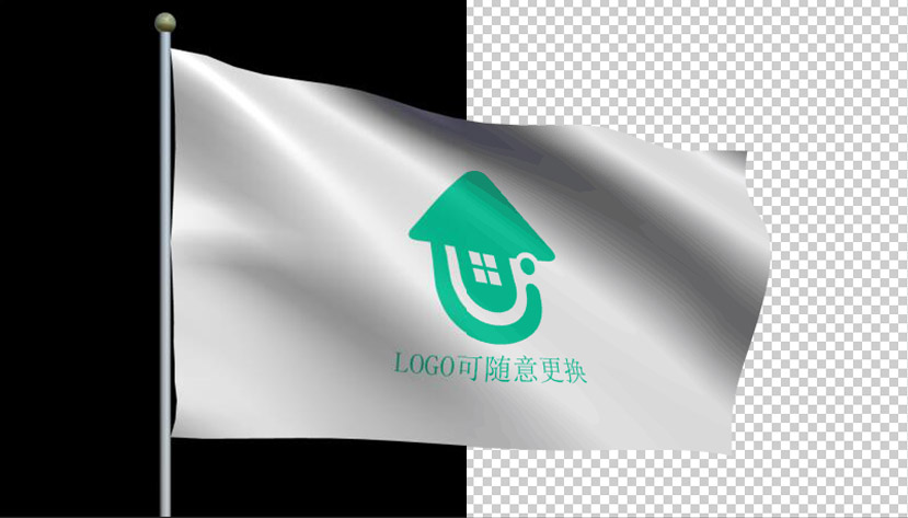 旗帜划过旗帜转场