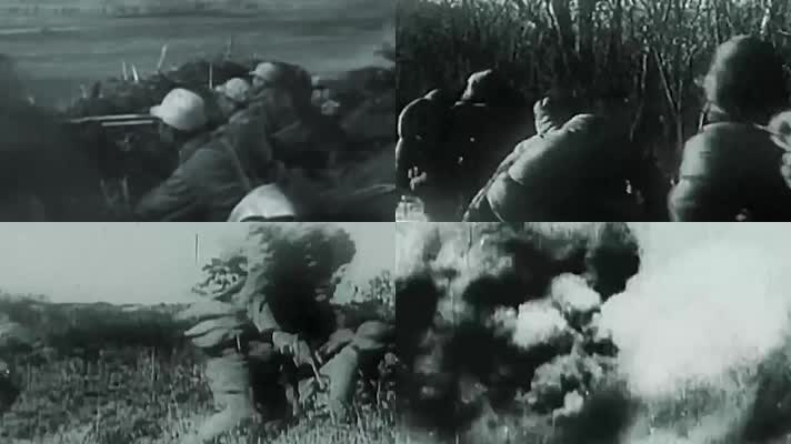 1946年延安红军打仗