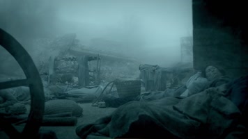 战争尸横遍野难民