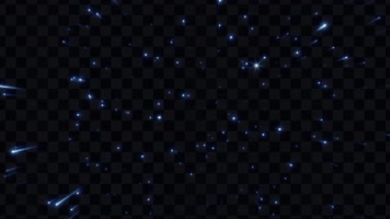 蓝色闪光发射粒子