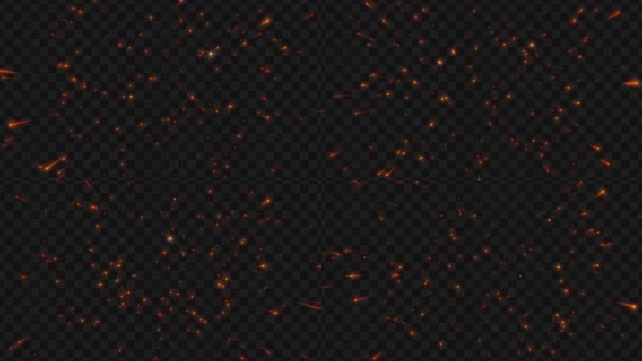 金色闪光发射粒子