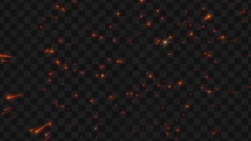 金色闪光发射粒子