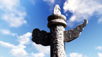 人民大会堂纪念碑华表合成素材