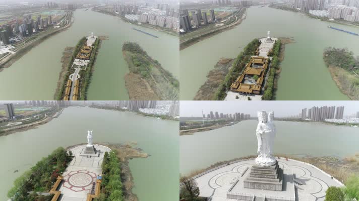 泗阳妈祖文化园航拍（4K50帧）