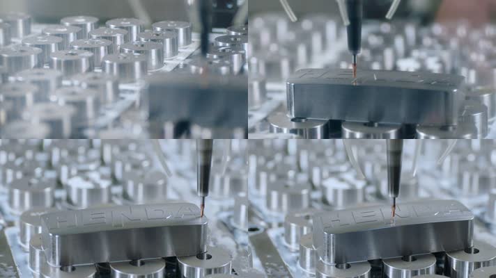 慢动作模具工厂视频CNC数控机床金属雕刻