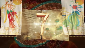 敦煌佛窟飞天飘带旅游倒计时