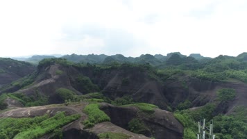 丹霞地貌飞天山航拍5（4K50帧）