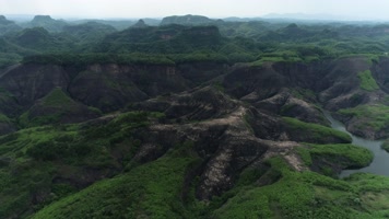丹霞地貌飞天山航拍2（4K50帧）