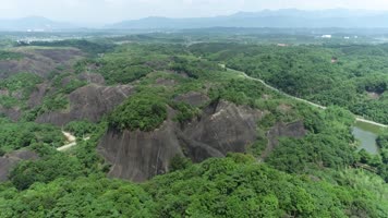 飞天山高椅岭地貌航拍