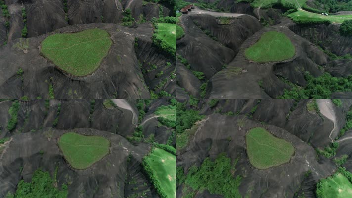 飞天山心形石全景