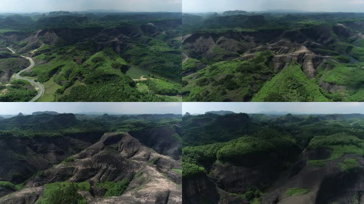 丹霞地貌风光风景