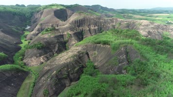 丹霞地貌航拍原素材10（4K50帧）