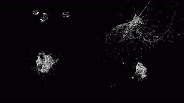 水花溅起 流体 水滴 