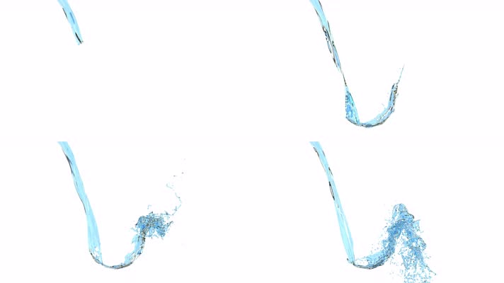 水花溅起 流体 水滴  