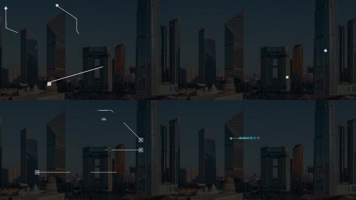 多款呼出线条动态字幕模板