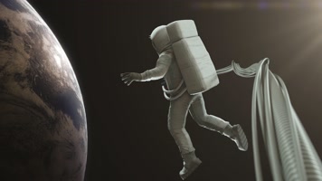 宇航员 失重 太空  