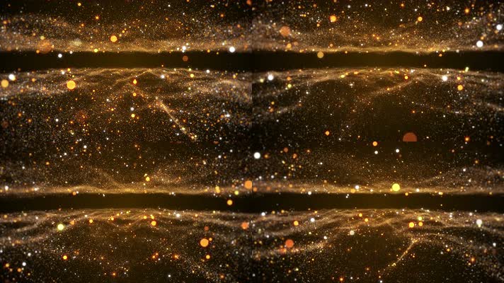 粒子空间 唯美金色粒子背景 