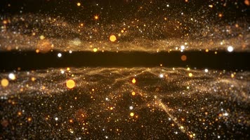 粒子空间 唯美金色粒子背景 