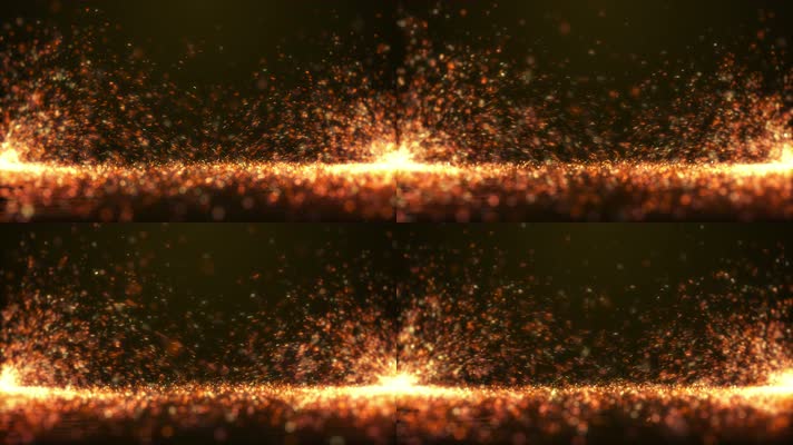 粒子空间 唯美金色粒子背景  