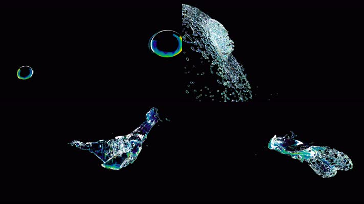 水花溅起 流体 水滴 
