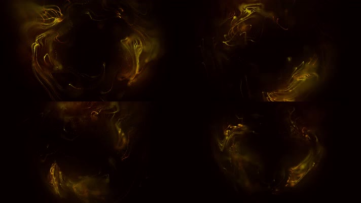 唯美金色粒子背景  