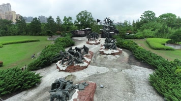 吉安红军万岁雕塑航拍10