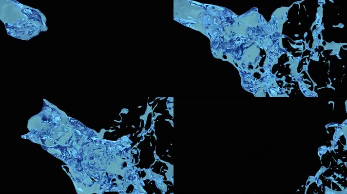 水花溅起 流体 水滴 