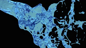 水花溅起 流体 水滴 