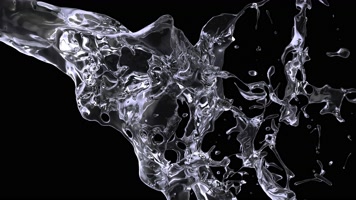 水花溅起 流体 水滴 