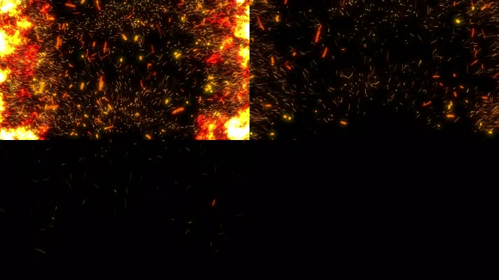 金色粒子转场 金色粒子背景  