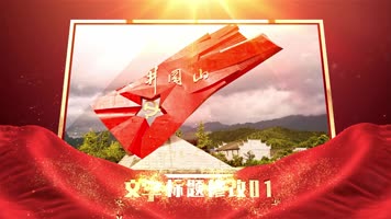 红色图文包装展示颁奖