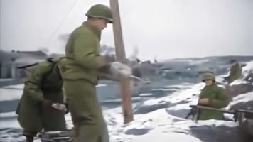 1950年朝鲜战争的美国大兵