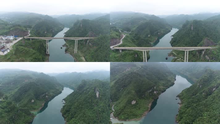 红军强渡乌江航拍