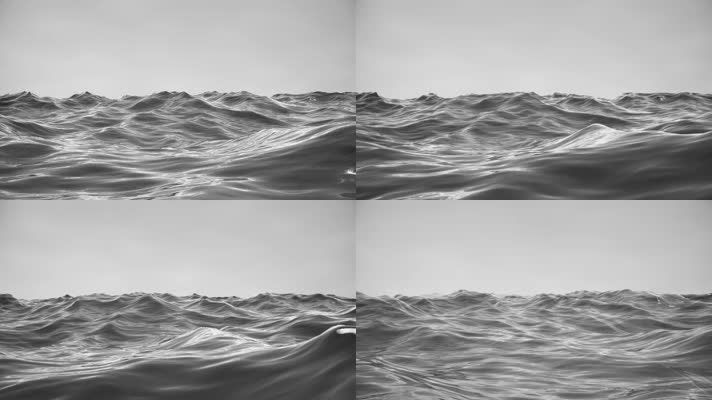抽象海浪意境循环