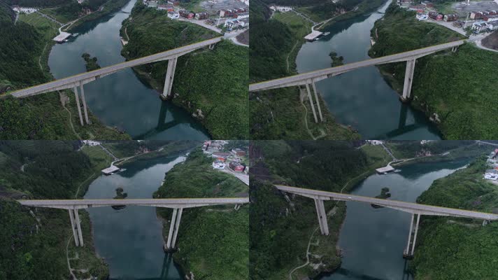 大乌江镇大乌江特大桥航拍